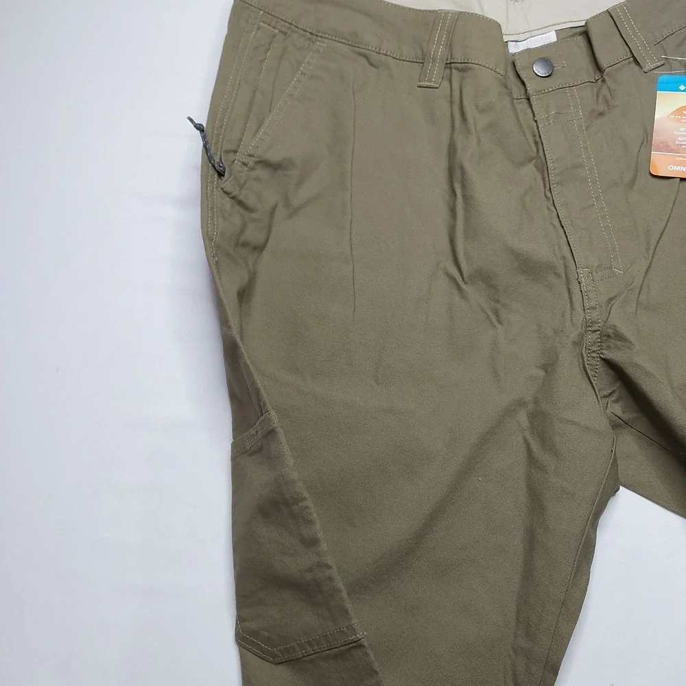 Columbia Flex ROC Pants‎ Men's 38x34 Tan Regular Fit Stretch Hiking Outdoor